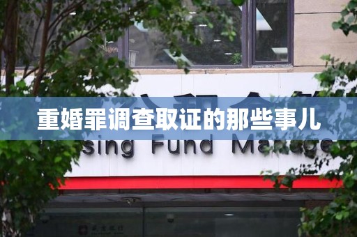 鲤城重婚罪调查取证的那些事儿