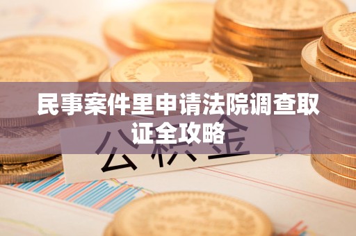 鲤城民事案件里申请法院调查取证全攻略