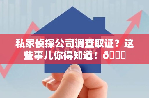 鲤城私家侦探公司调查取证？这些事儿你得知道！😎