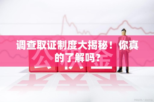 鲤城调查取证制度大揭秘！你真的了解吗？