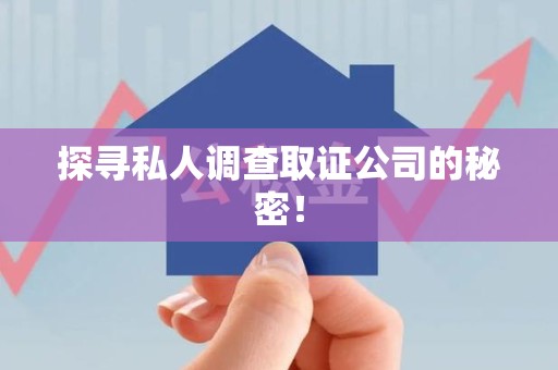 鲤城探寻私人调查取证公司的秘密！
