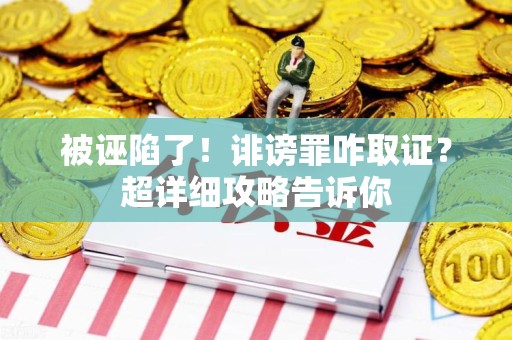 鲤城被诬陷了！诽谤罪咋取证？超详细攻略告诉你