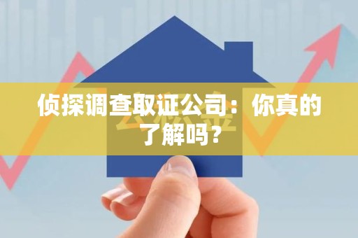 鲤城侦探调查取证公司：你真的了解吗？